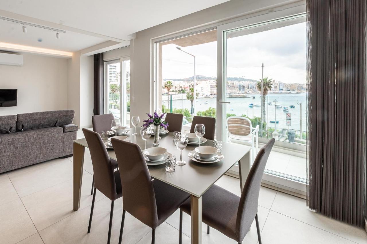 Seafront Luxury Apartment San Pawl il-Baħar Kültér fotó