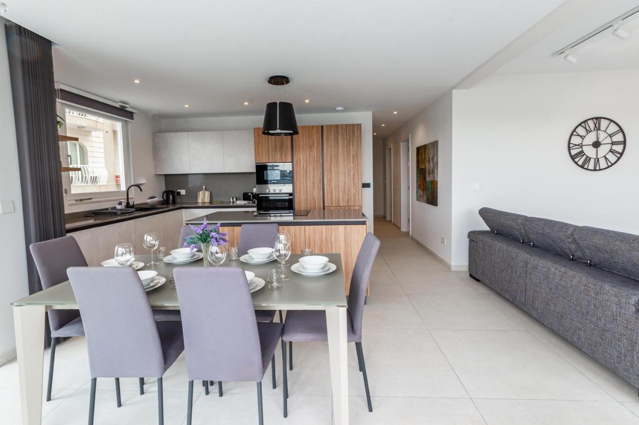 Seafront Luxury Apartment San Pawl il-Baħar Kültér fotó